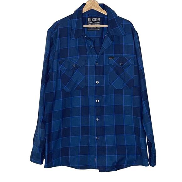 Dixxon Flannel Company Plaid snap On’ Limited Edition  Blue‎ Size: 2X NWOT - Picture 1 of 9